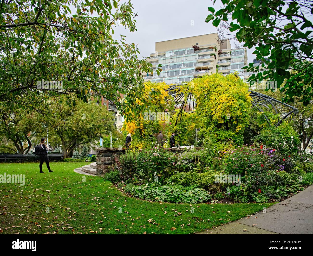 Il Toronto Music Garden, creato in collaborazione con l'eminente violoncellista Yo-Yo ma, è un parco pubblico di tre acri situato sul lungomare di Toronto. Foto Stock