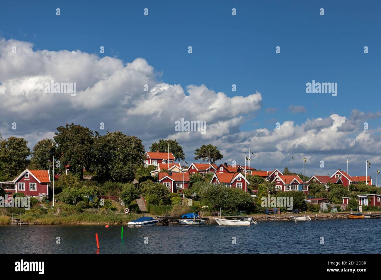 Geografia / viaggio, Svezia, Blekinge, Karlskrona, negli skerries di Karlskrona, case a Dragso, so, Additional-Rights-Clearance-Info-Not-Available Foto Stock