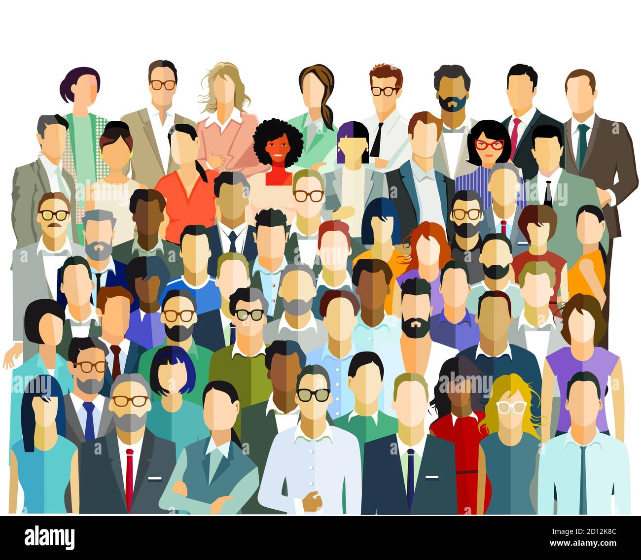 Community di persone, gruppo di team - illustrazione vettoriale Illustrazione Vettoriale