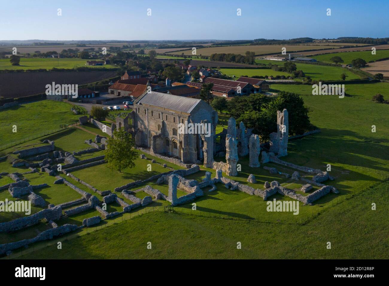 Binham Priory, Binham, Norfolk, Inghilterra Foto Stock