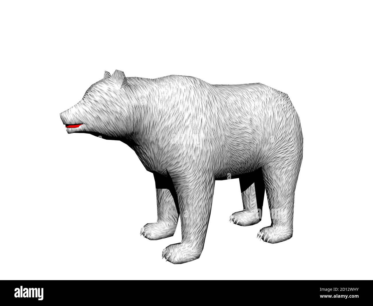 orso polare affamato nell'artico Foto Stock