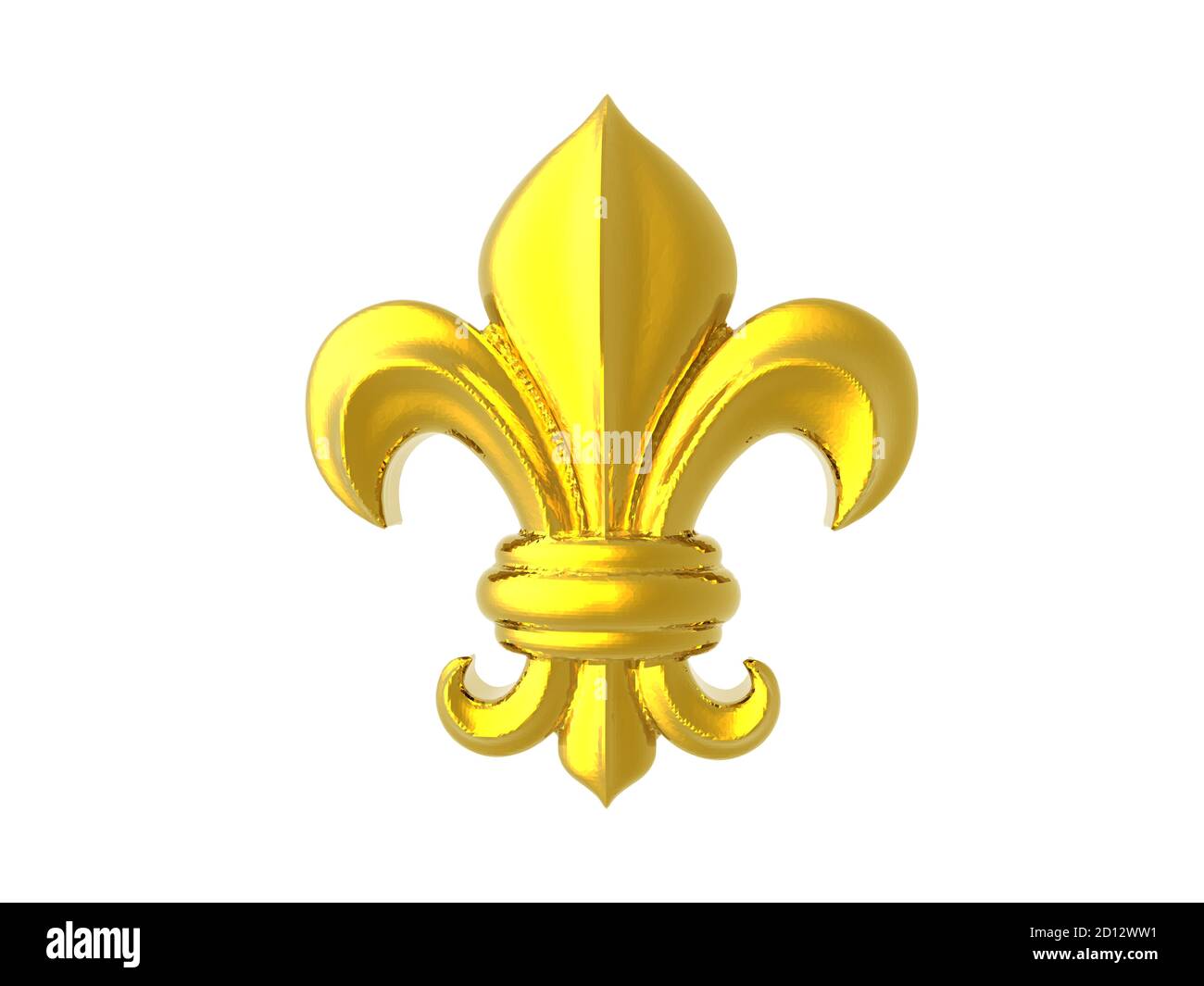 giglio d'oro francese come simbolo Foto Stock