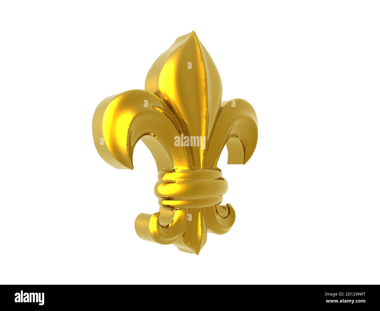 giglio d'oro francese come simbolo Foto Stock