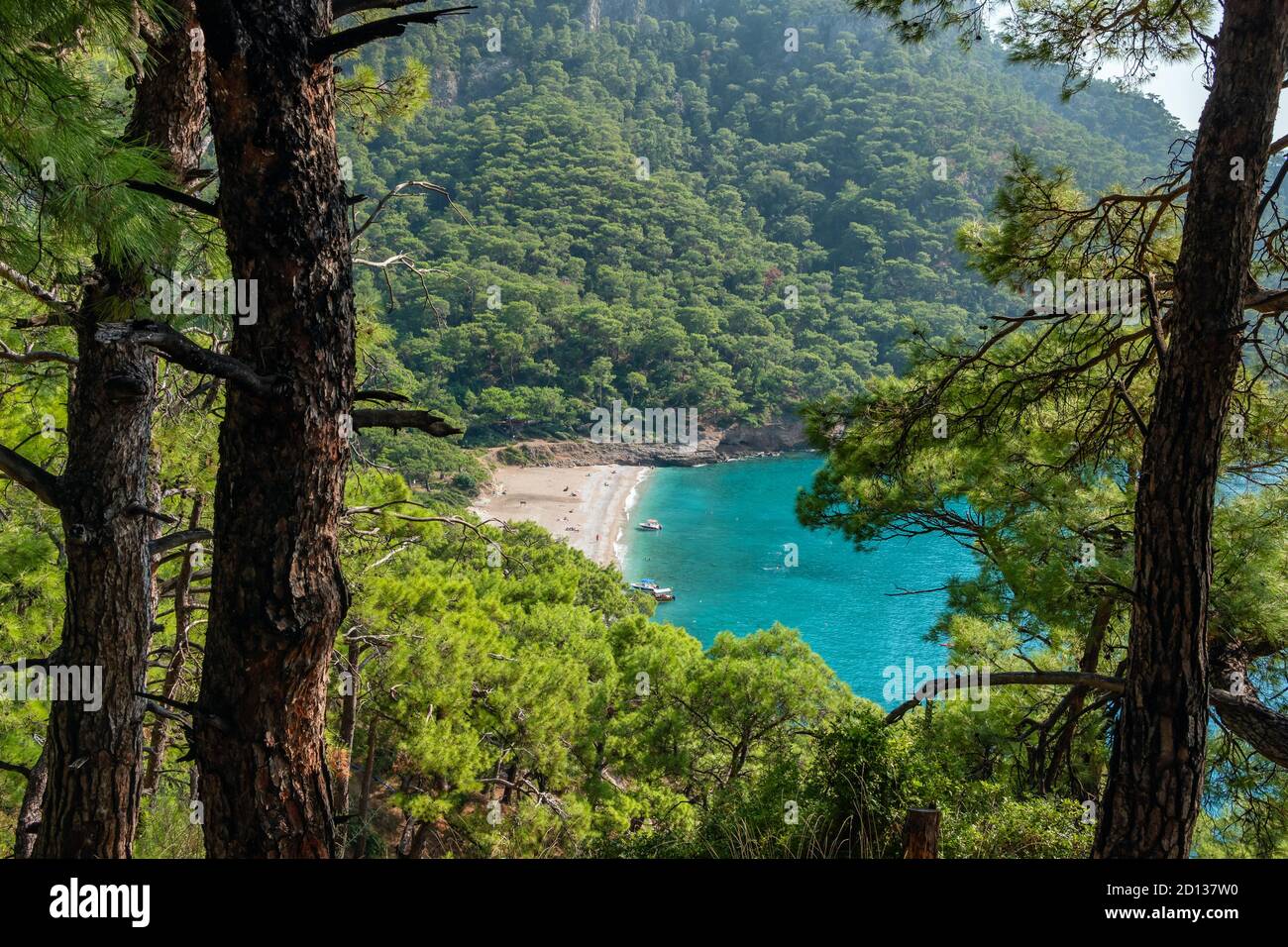 Spiaggia di Kabak sul Mar Mediterraneo in Turchia Foto Stock