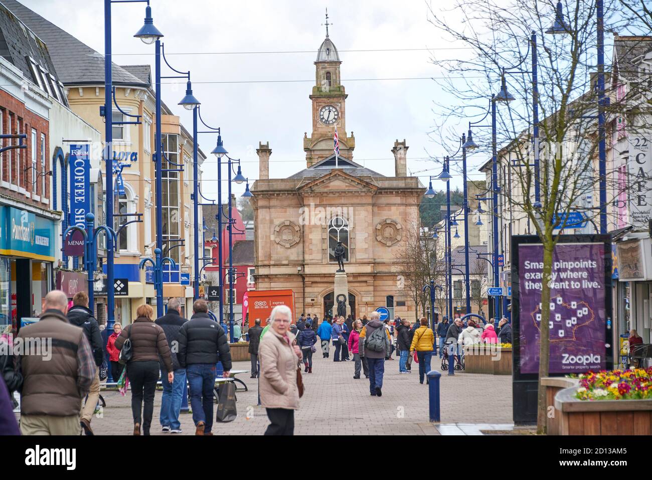 Centro di Coleraine, Irlanda del Nord, Regno Unito Foto Stock