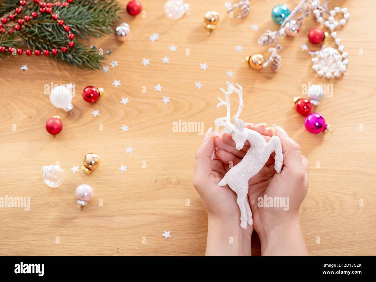 Decorazione Natalizia in ceramica da appendere ,stella, angelo e Babbo  Natale