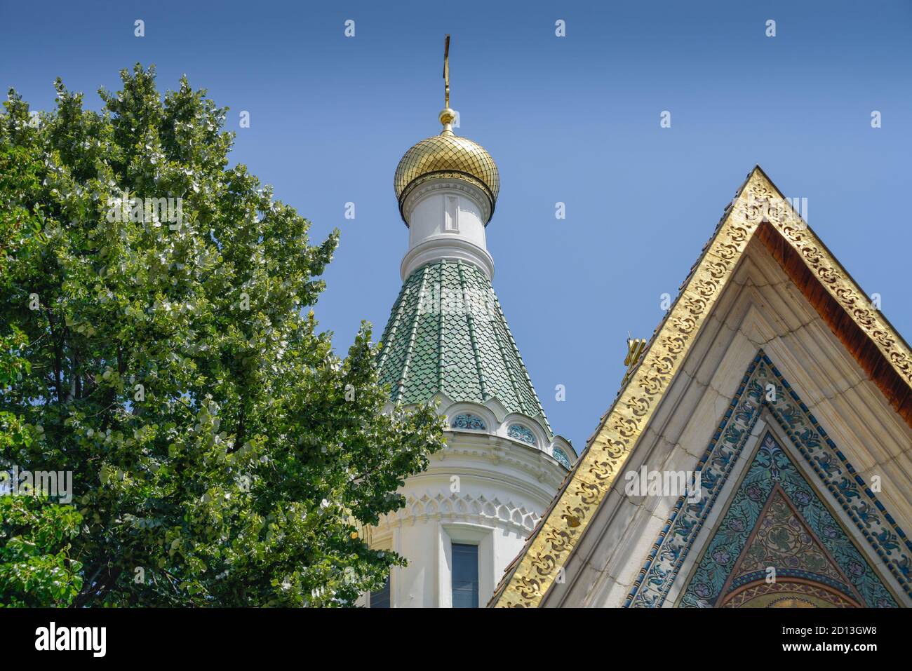 Chiesa Russa Sweti Nikolas, Sofia, Bulgaria, Russische Kirche Sweti Nikolaj, Bulgarien Foto Stock