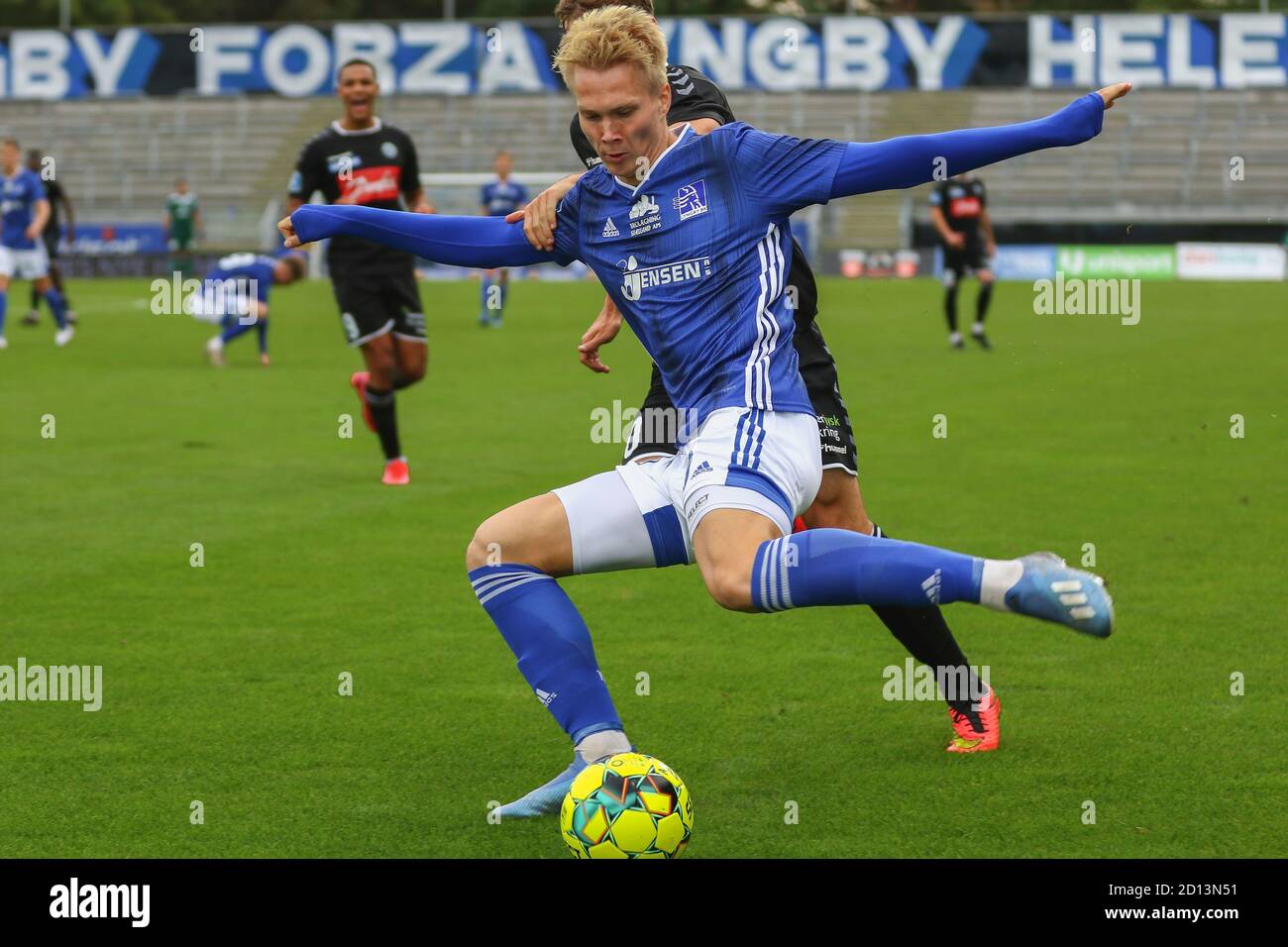Kongens Lyngby, Danimarca. 4 ottobre 2020. Magnus Warming (19) di Lyngby  Boldklub visto nella partita 3F