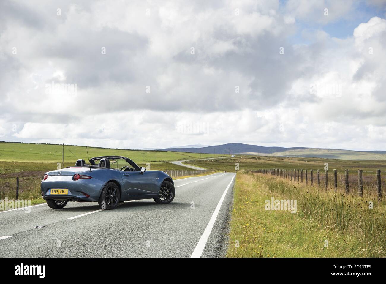 Mazda MX5 - Galles, Regno Unito, 2015 Foto Stock