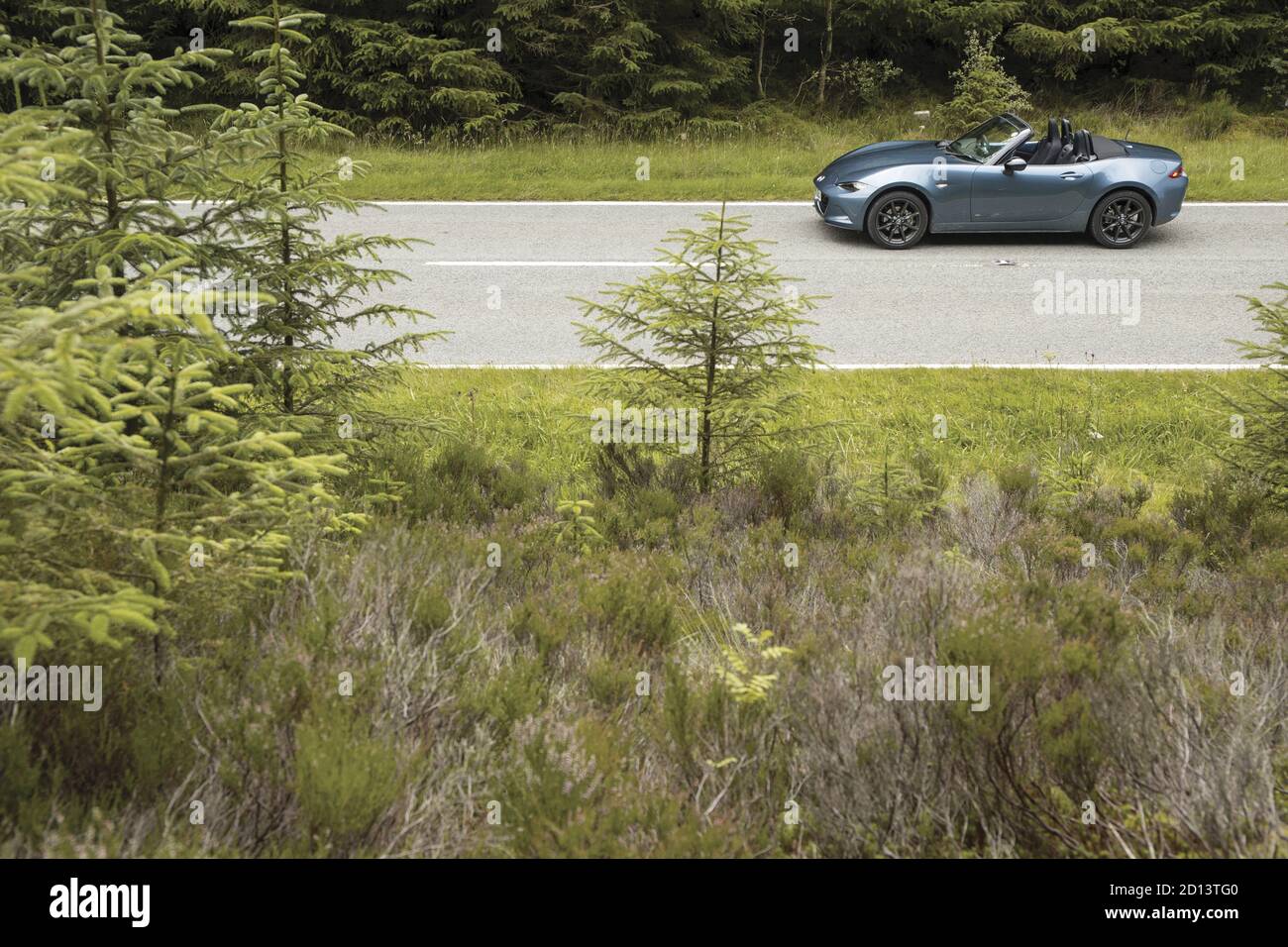 Mazda MX5 - Galles, Regno Unito, 2015 Foto Stock