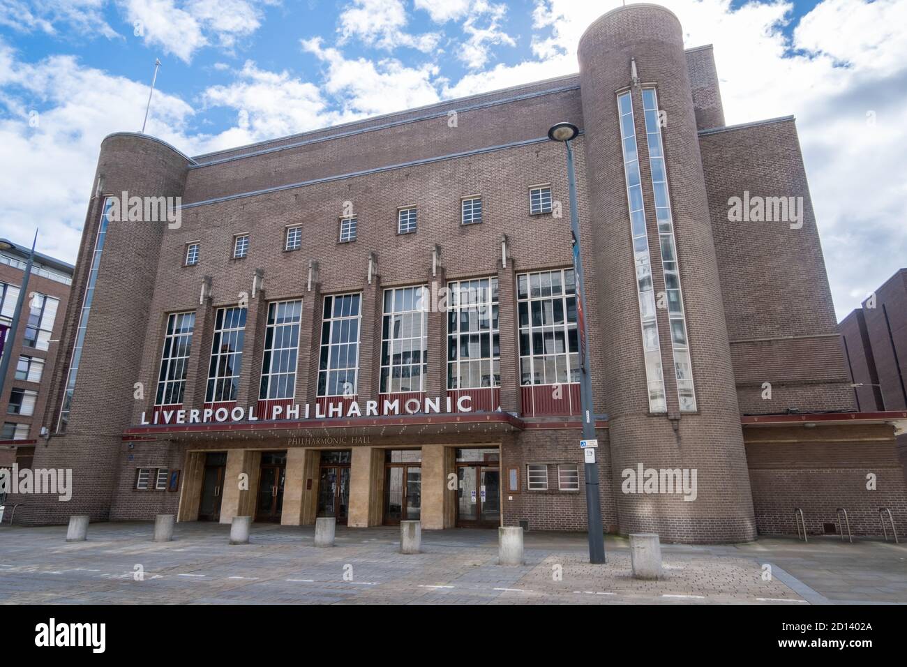 Esterno della Philharmonic Hall Liverpool Luglio 2020 Foto Stock