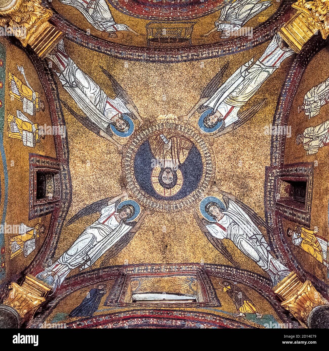 Italia Lazio Roma Basilica di Santa Pressede - Cappella di S. Zenone - volta Foto Stock