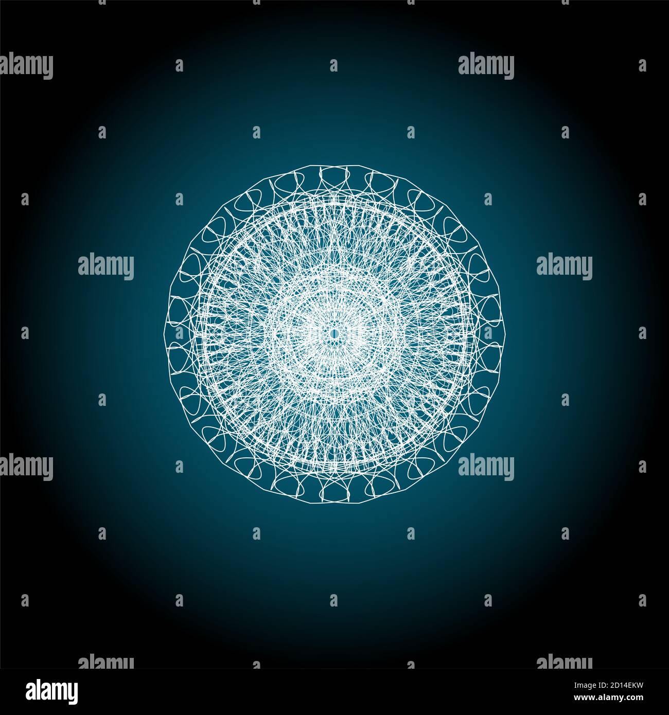 Elemento guilloche per certificato, voucher, banconota, voucher, denaro, valuta, nota, assegno, biglietto, premio Foto Stock