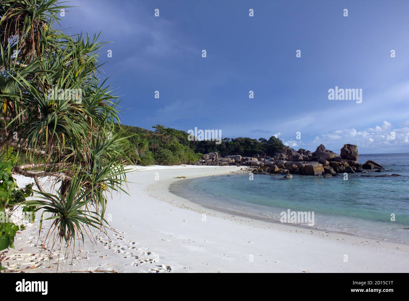 Boulder Island, Arcipelago di Mergui, Mare delle Andamane, Myanmar, Sud-est asiatico Foto Stock