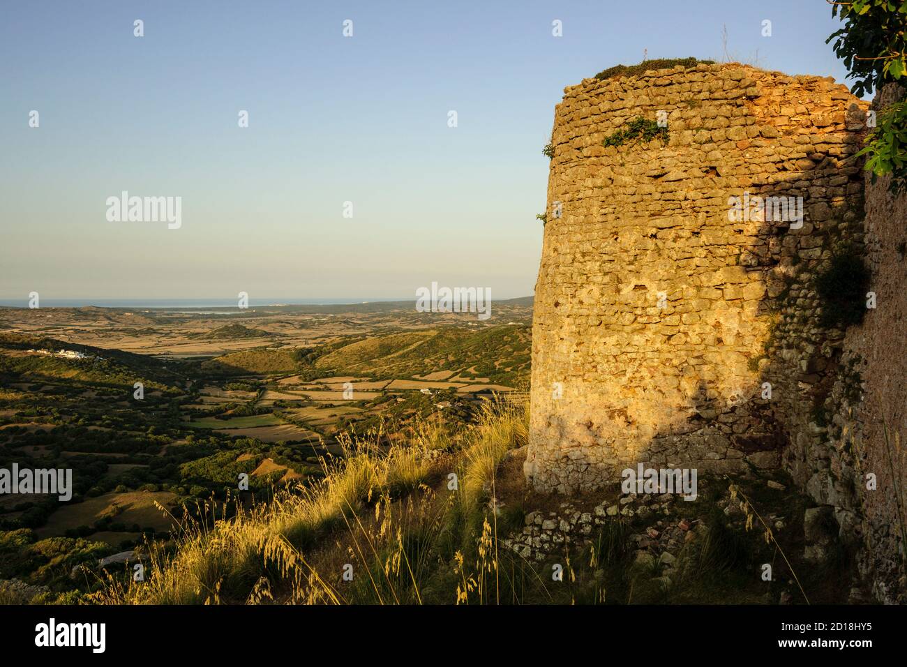 Castillo de Santa Águeda - sent Agaiz- , antes de 1232, término Municipal de Ferrerías, Menorca, Isole Baleares, españa, europa Foto Stock