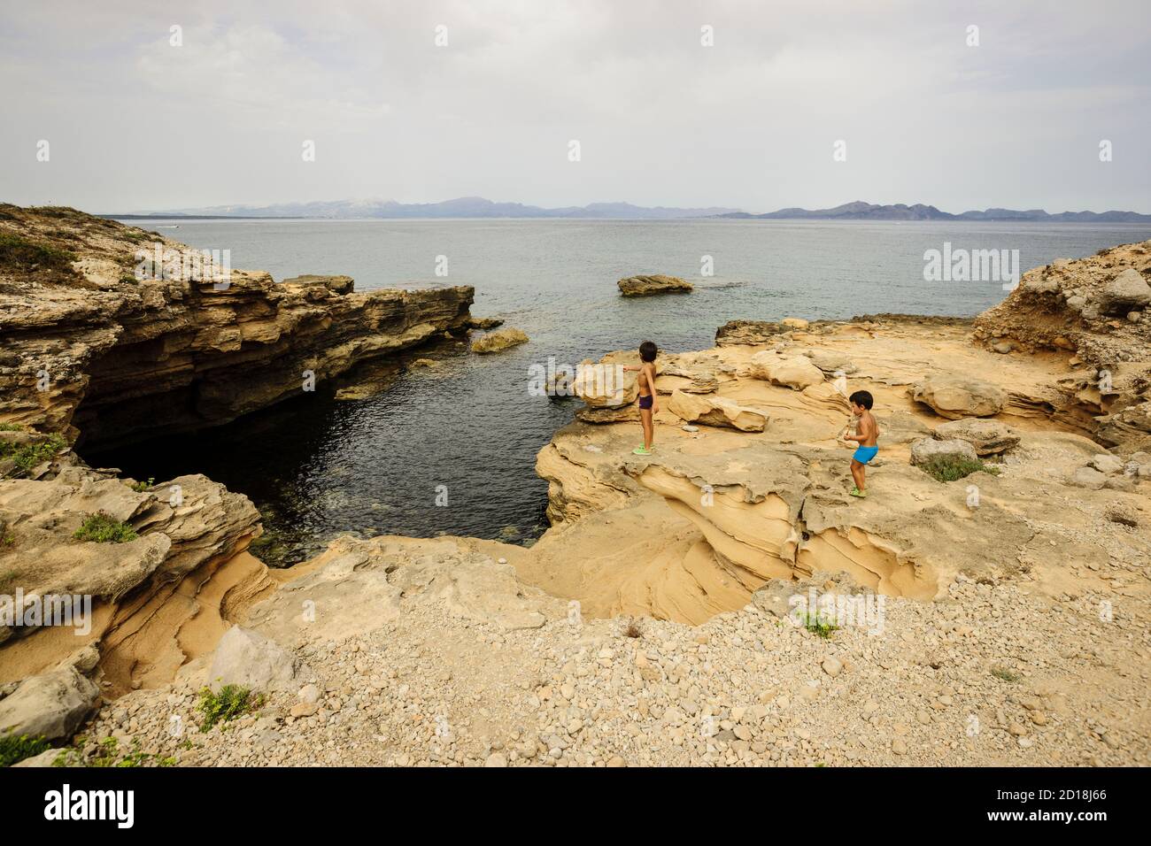 Es canonici. Colonia de Sant Pere. Artà. Mallorca. Islas Baleares. España. Foto Stock