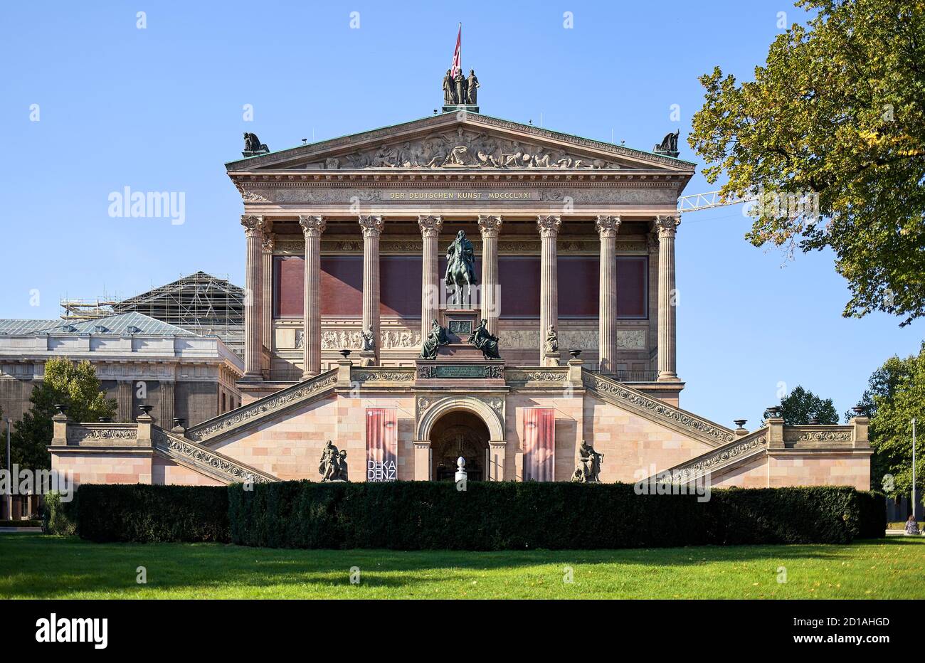 Alte Nationalgalerie sull'Isola dei Musei a Berlino, Germania Foto Stock