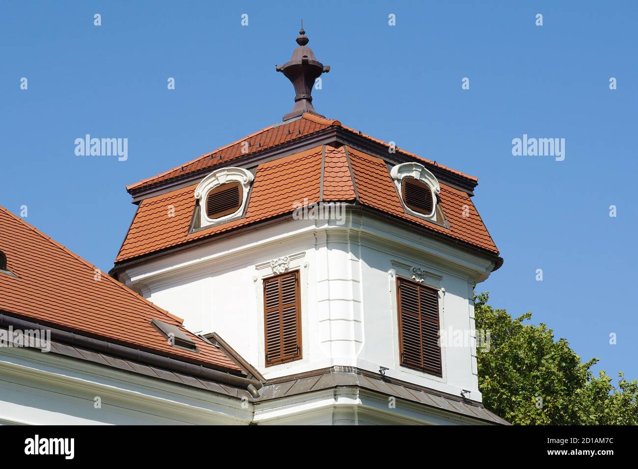 Castello di Esterházy, Esterházy-kastély, Tata, Komárom-Esztergom, Ungheria, Magyarország, Europa Foto Stock