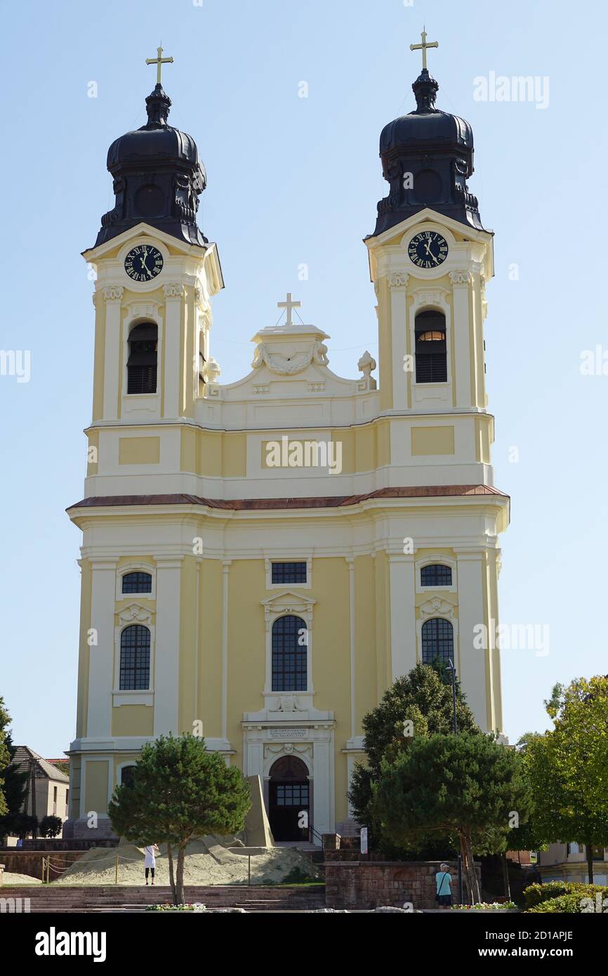 Chiesa dell'Esaltazione della Santa Croce, Tata, Komárom-Esztergom contea, Ungheria, Magyarország, Europa Foto Stock