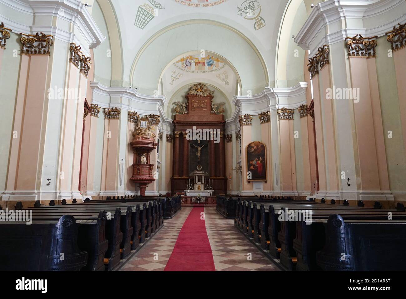 Chiesa dell'Esaltazione della Santa Croce, Tata, Komárom-Esztergom contea, Ungheria, Magyarország, Europa Foto Stock