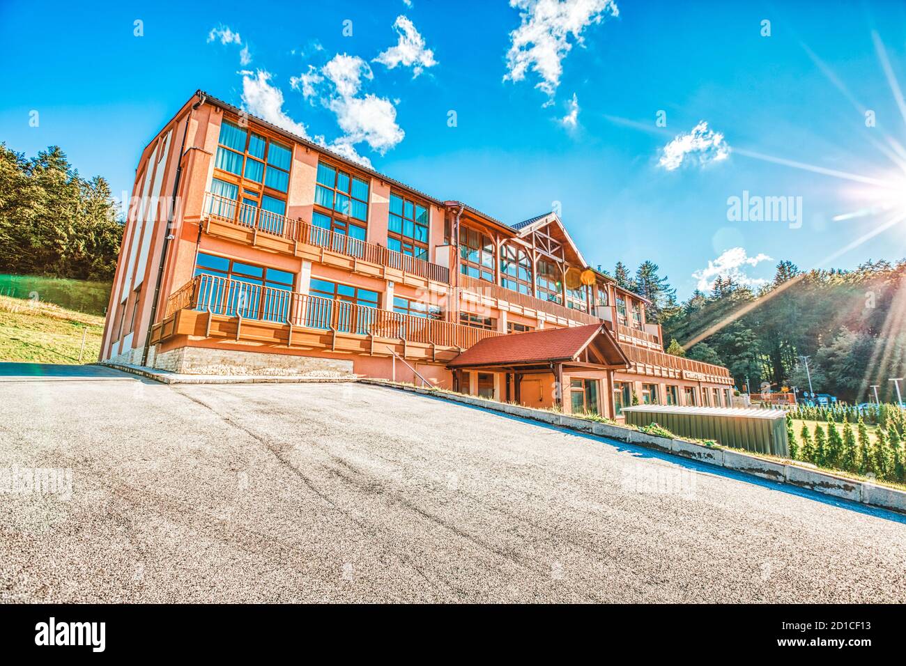 Hotel benessere Lost Place in Baviera, Germania. Foto Stock