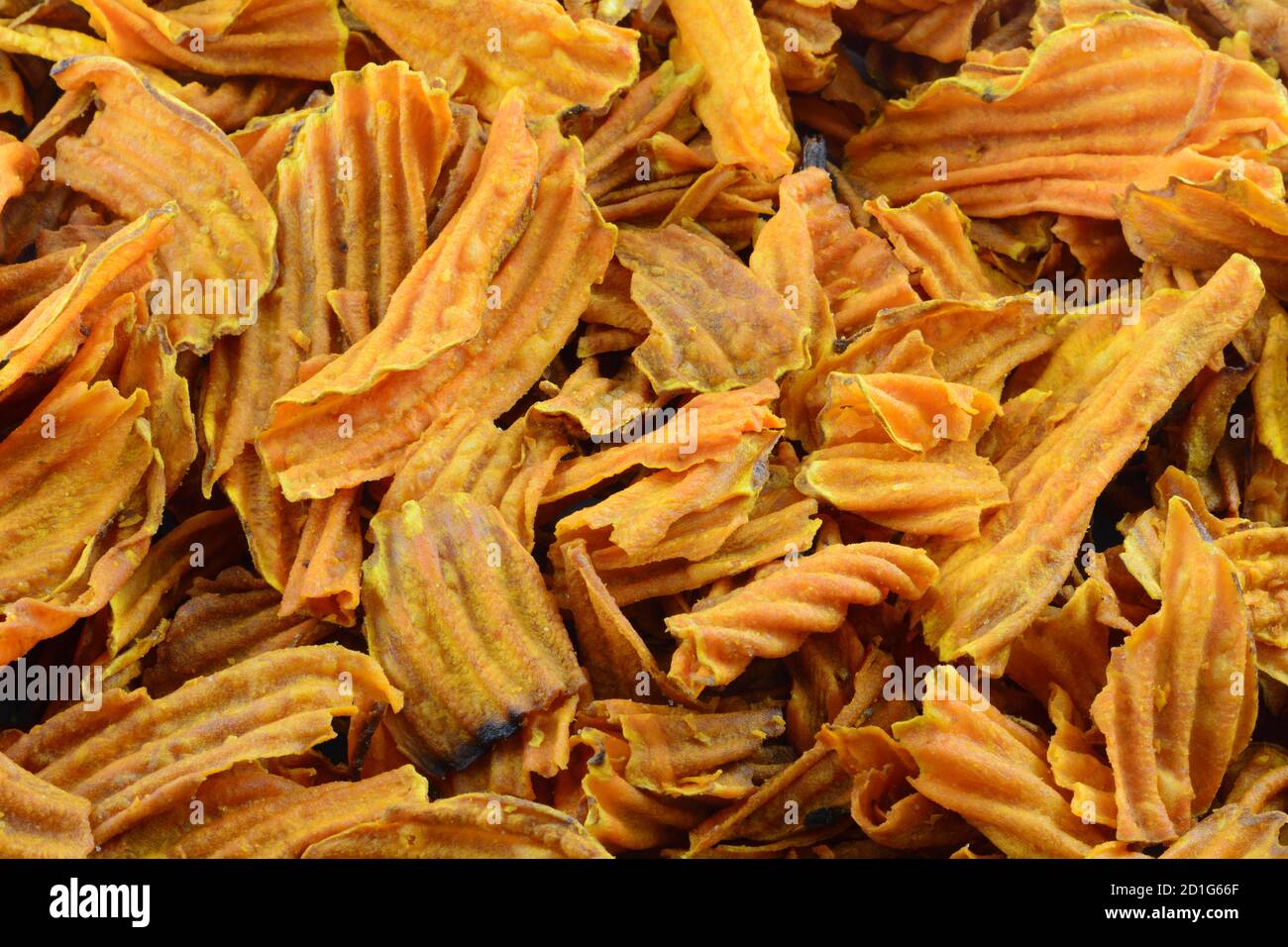 Cibo sfondo di closeup di patatine dolci snack cibo Foto Stock
