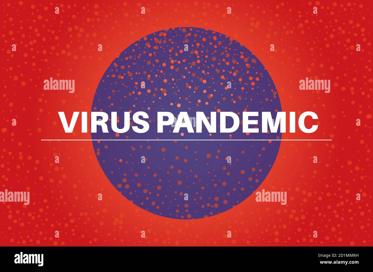 Illustrazione del vettore pandemico del virus Illustrazione Vettoriale