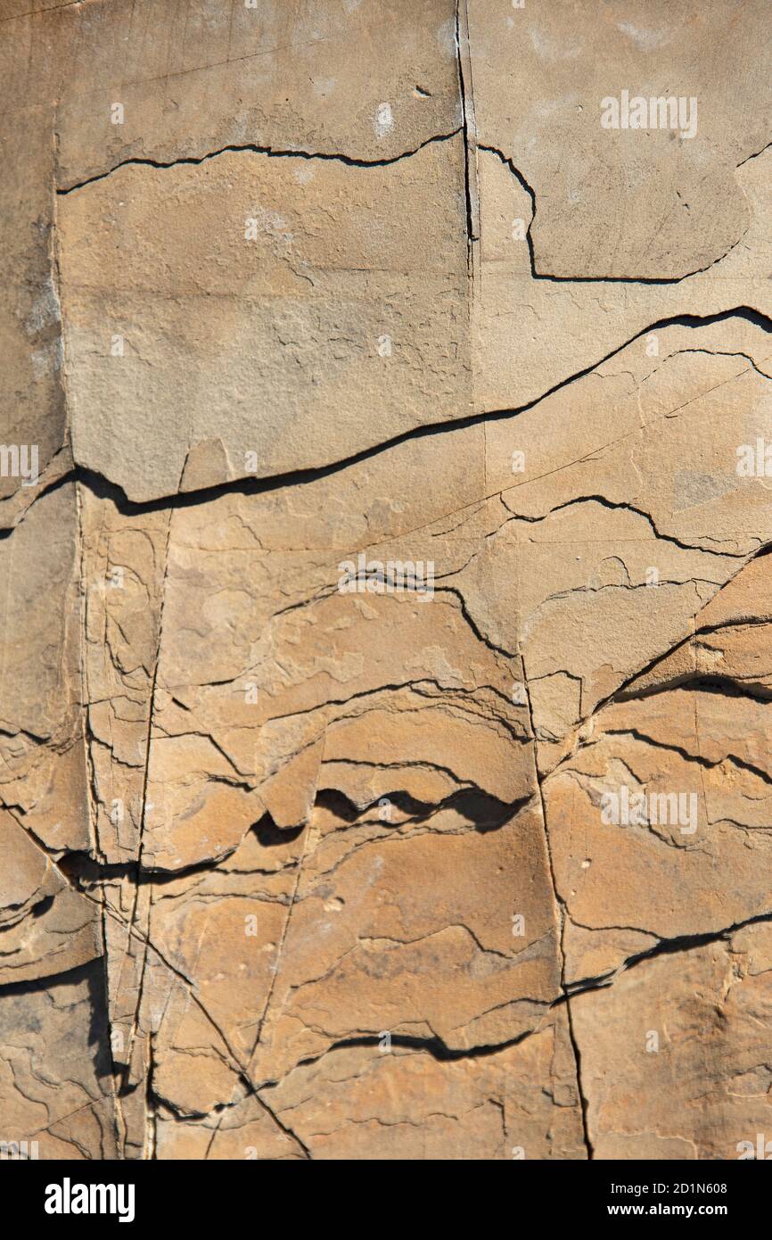 Struttura di una pietra naturale marrone Foto Stock