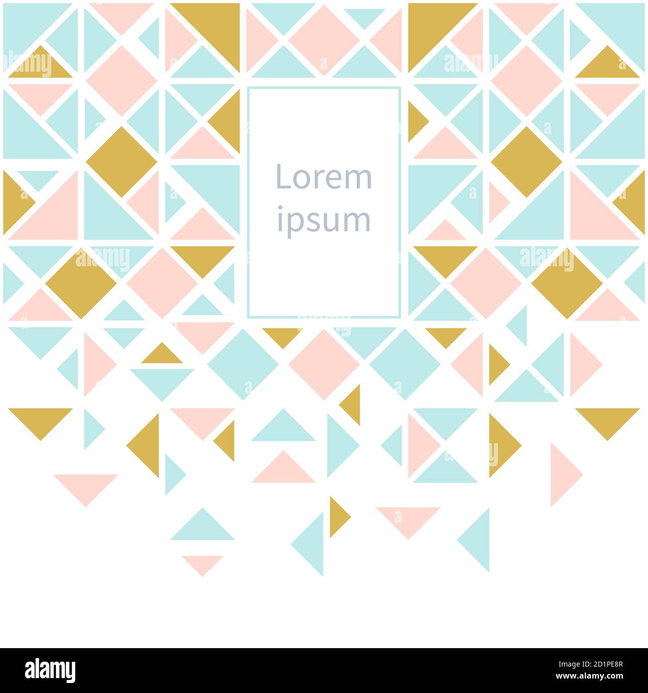 Sfondo di forme geometriche. Motivo a mosaico colorato. Illustrazione Vettoriale