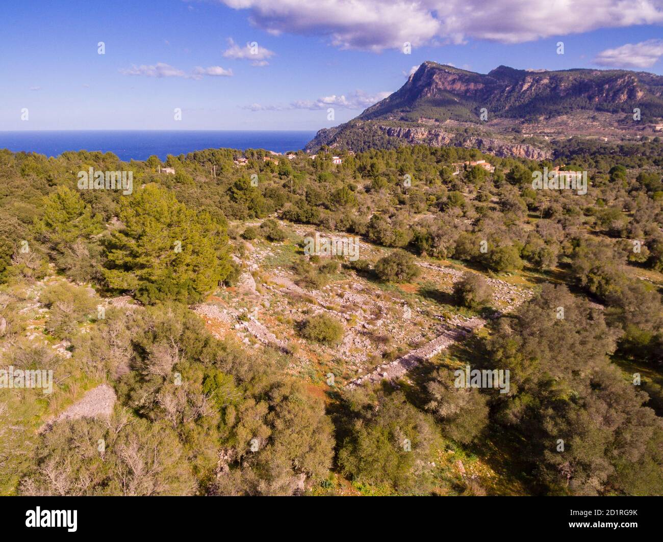 recinto pretalayótico, Son Ferrandell-Son Oleza, i milenio a c., Valldemossa, Maiorca, Isole Baleari, spagna Foto Stock