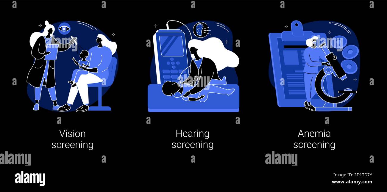 Illustrazioni vettoriali astratte del concetto sanitario neonato. Illustrazione Vettoriale