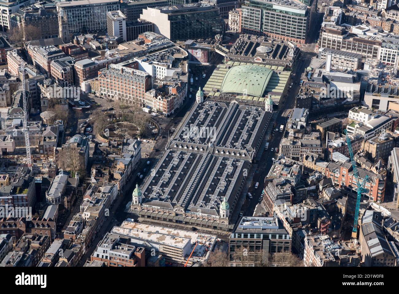 Smithfield Market, Londra, 2018, Regno Unito. Vista aerea. Foto Stock