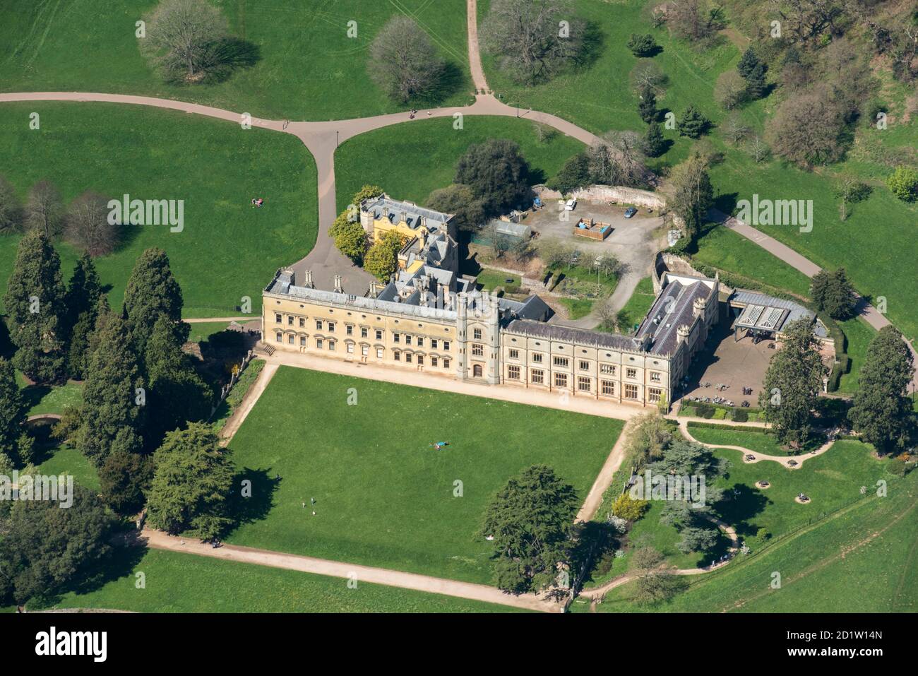 Ashton Court Estate Landscape Park, Bristol, 2018, Regno Unito. Vista aerea. Foto Stock
