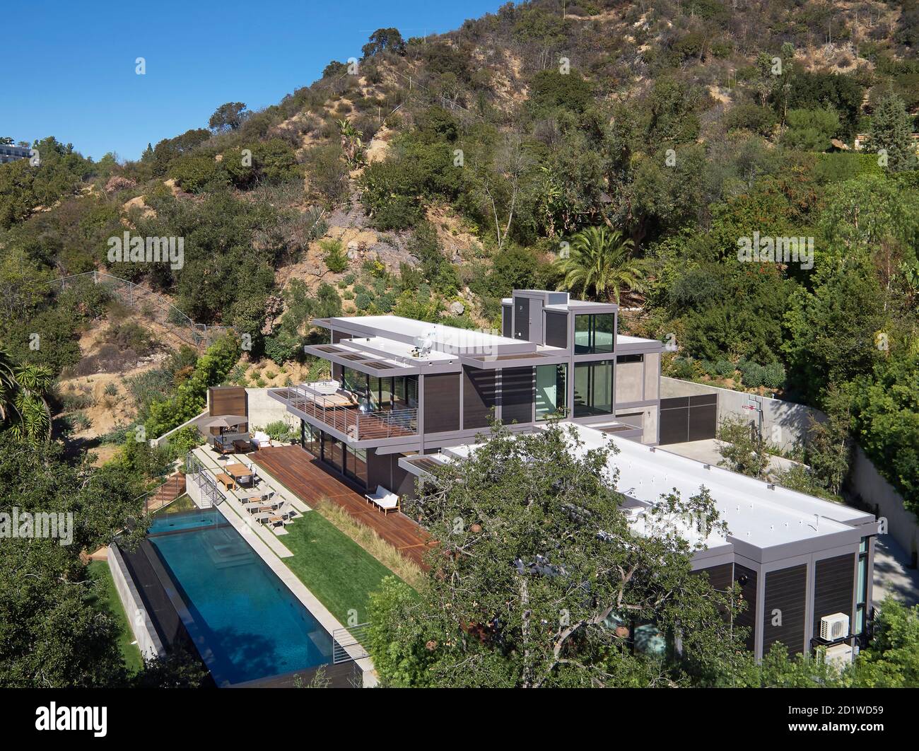 Vista esterna del Residence di The volontà Arnet, Beverly Hills, California, USA. Completato nel 2018. Foto Stock