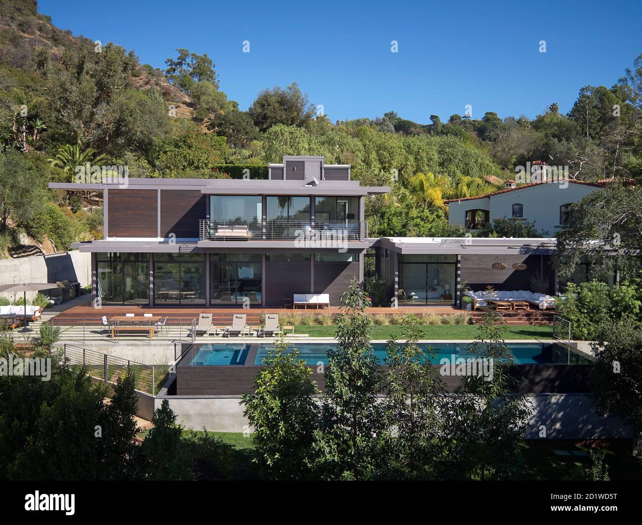 Vista esterna del Residence di The volontà Arnet, Beverly Hills, California, USA. Completato nel 2018. Foto Stock