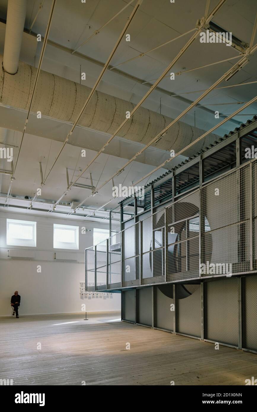 La galleria Boxen è stata installata presso l'ArkDes Museum di Stoccolma, Svezia, ed è stata inaugurata nel 2018. Foto Stock