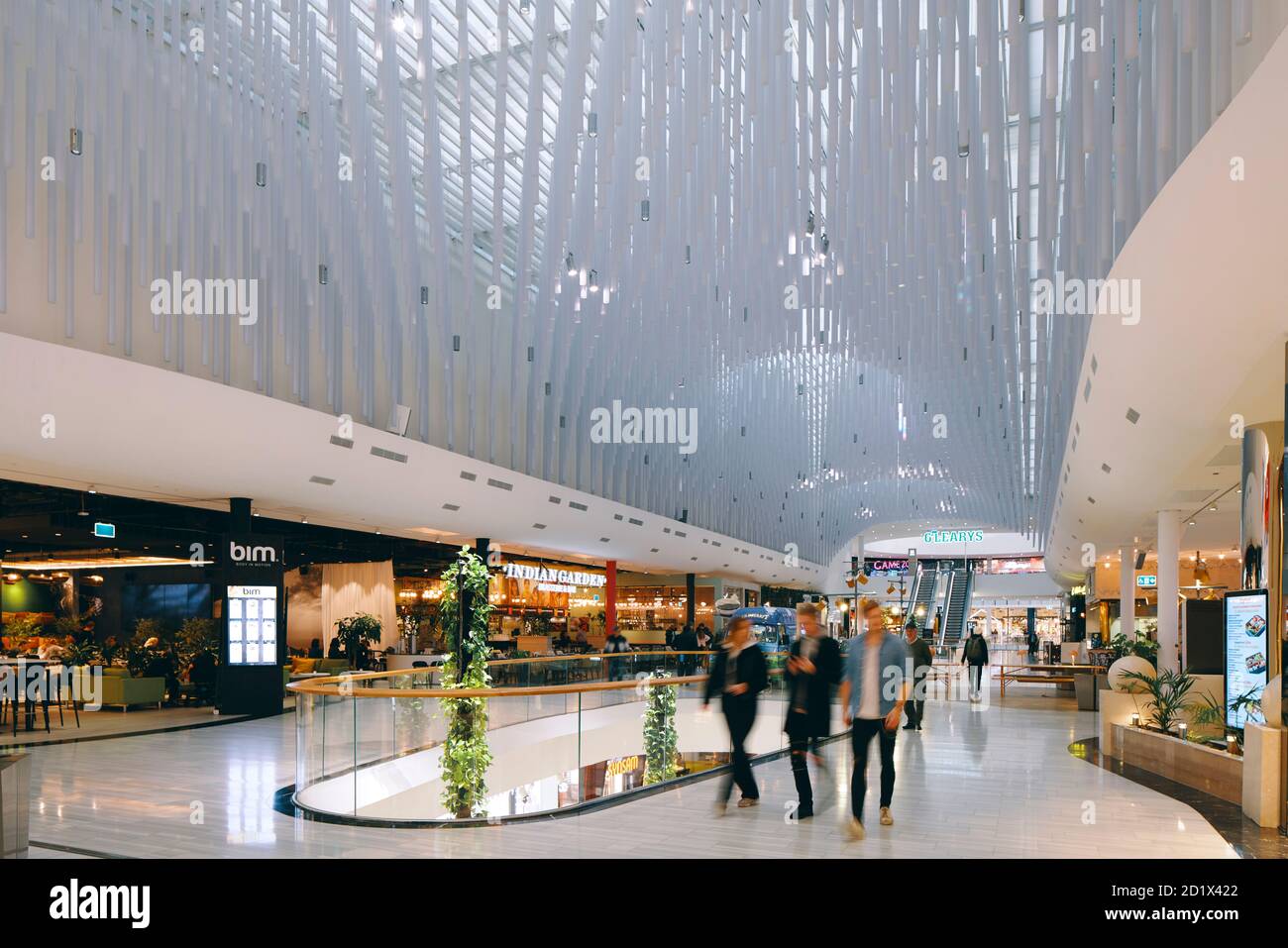 Dettagli interni del Mall of Scandinavia, Stoccolma, Svezia. Foto Stock