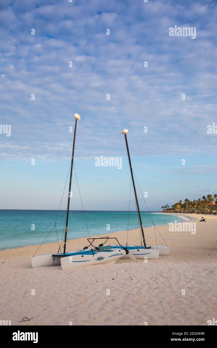 Caraibi, Antille Olandesi, Aruba, Spiaggia di Divi Foto Stock