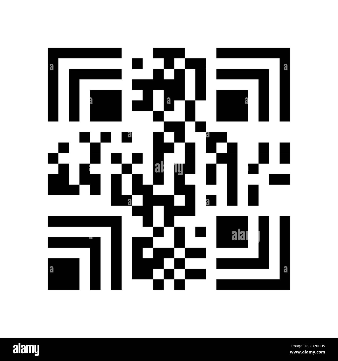 Modello di codice a barre astratto dello scanner digitale per i social media Illustrazione Vettoriale