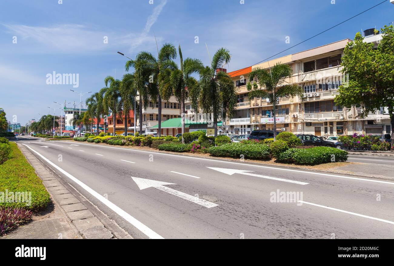 Kota Kinabalu, Malesia - 17 Marzo 2019: Kota Kinabalu Street view, Jalan K.K. Bypass Foto Stock