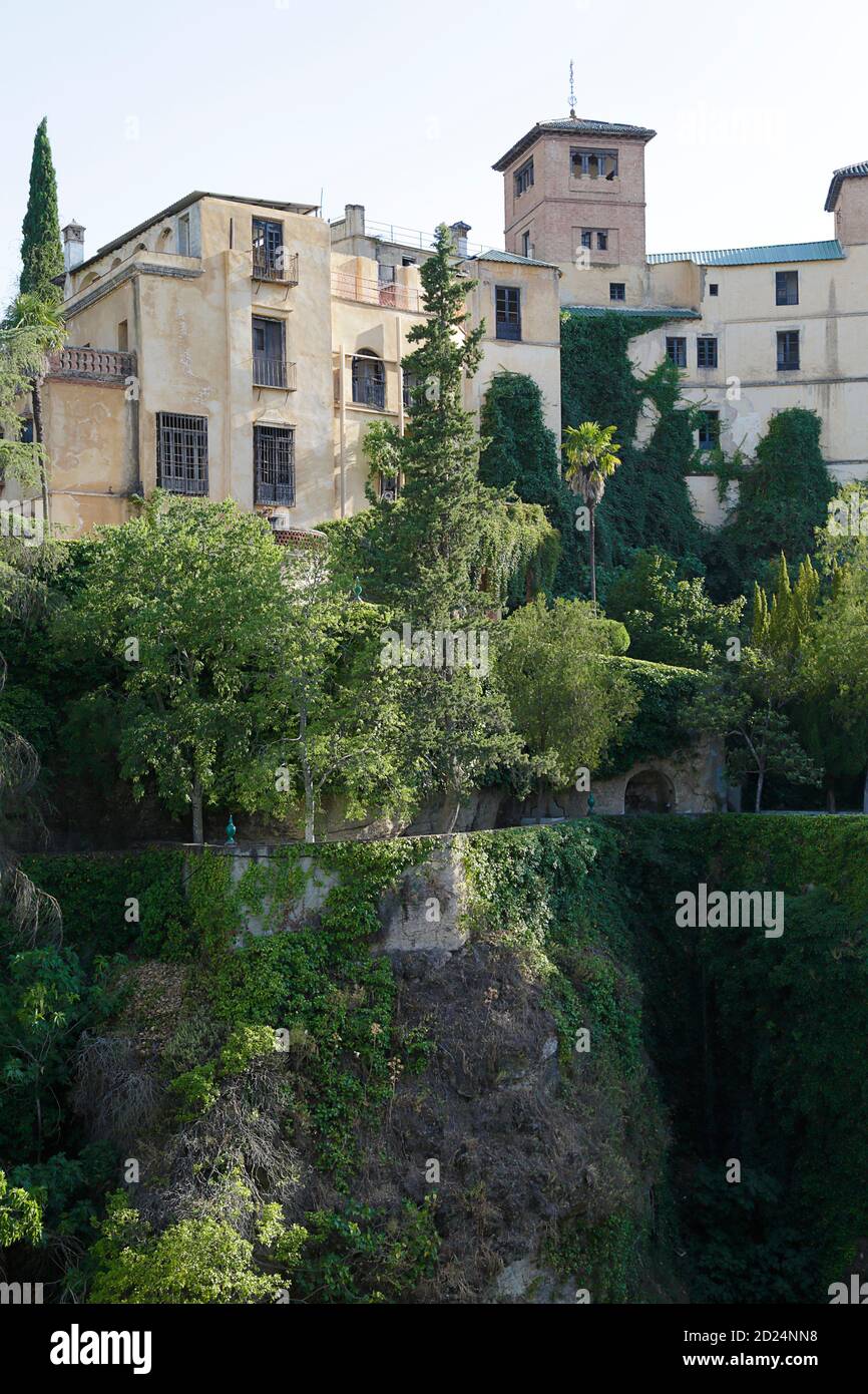 Vista della Casa del Re Moresco (Casa del Rey Moro), Ronda, Andalusia, Spagna. Foto Stock