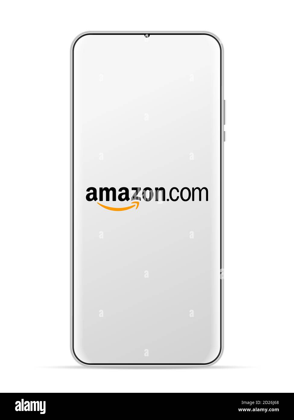 Icona del logo Amazon sullo schermo dello smartphone. Immagine vettoriale  sfondo bianco Foto stock - Alamy