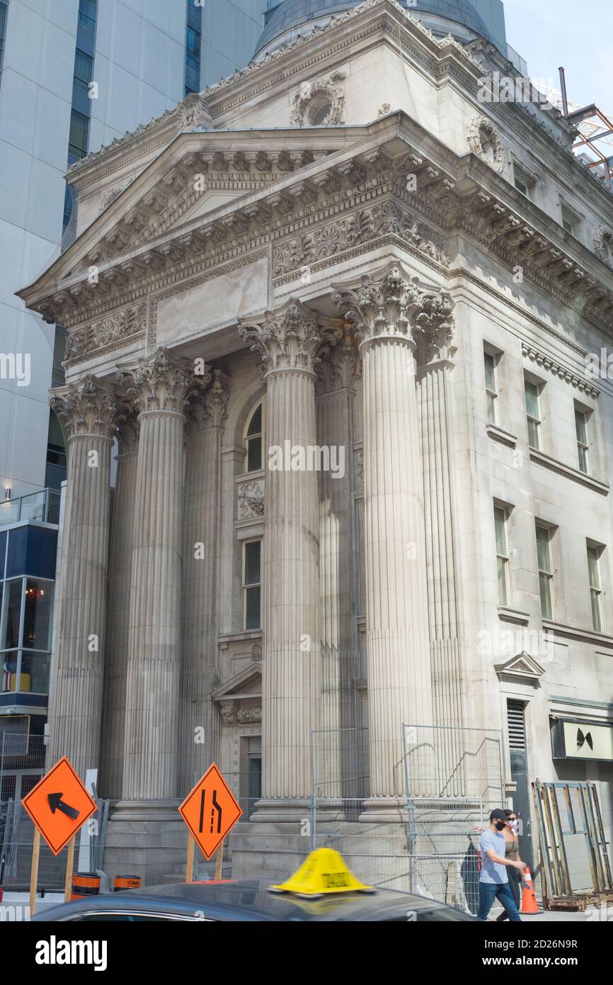 Ex Banca di Toronto, Yonge Street, Toronto, Canada Foto Stock