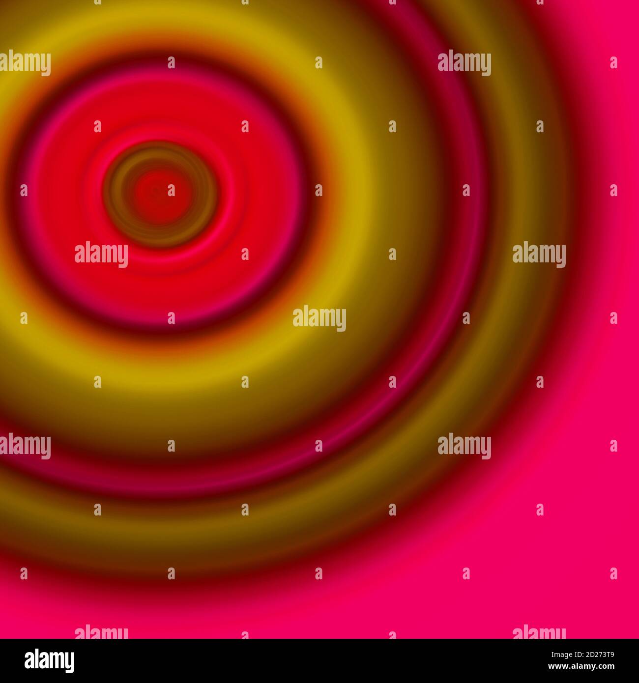 Astratto rosa dorato magenta colore cerchi concentrici sfondo. Composizione creativa con spazio di copia Foto Stock
