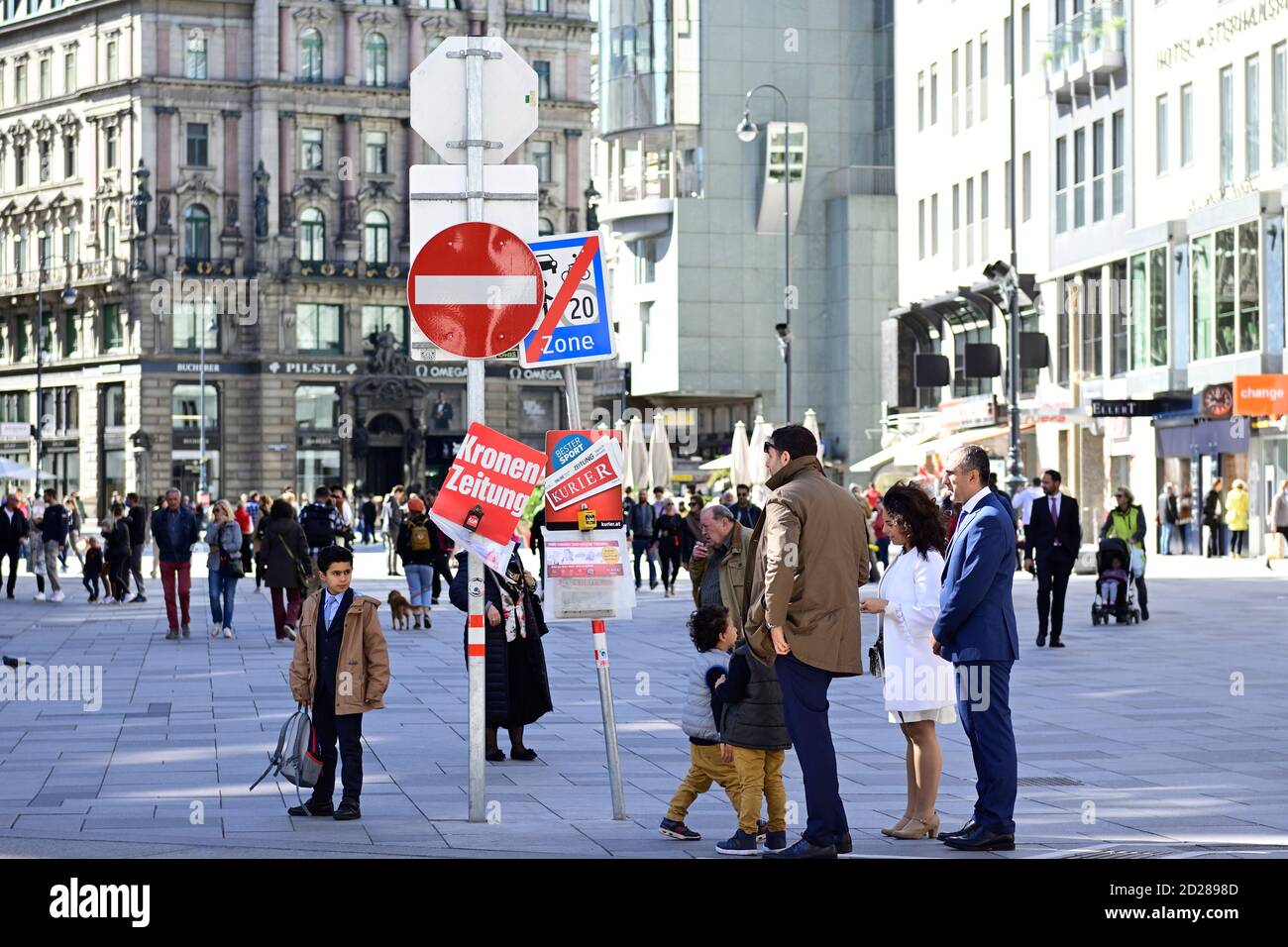 Vienna, Austria. Stephansplatz a Vienna Foto Stock