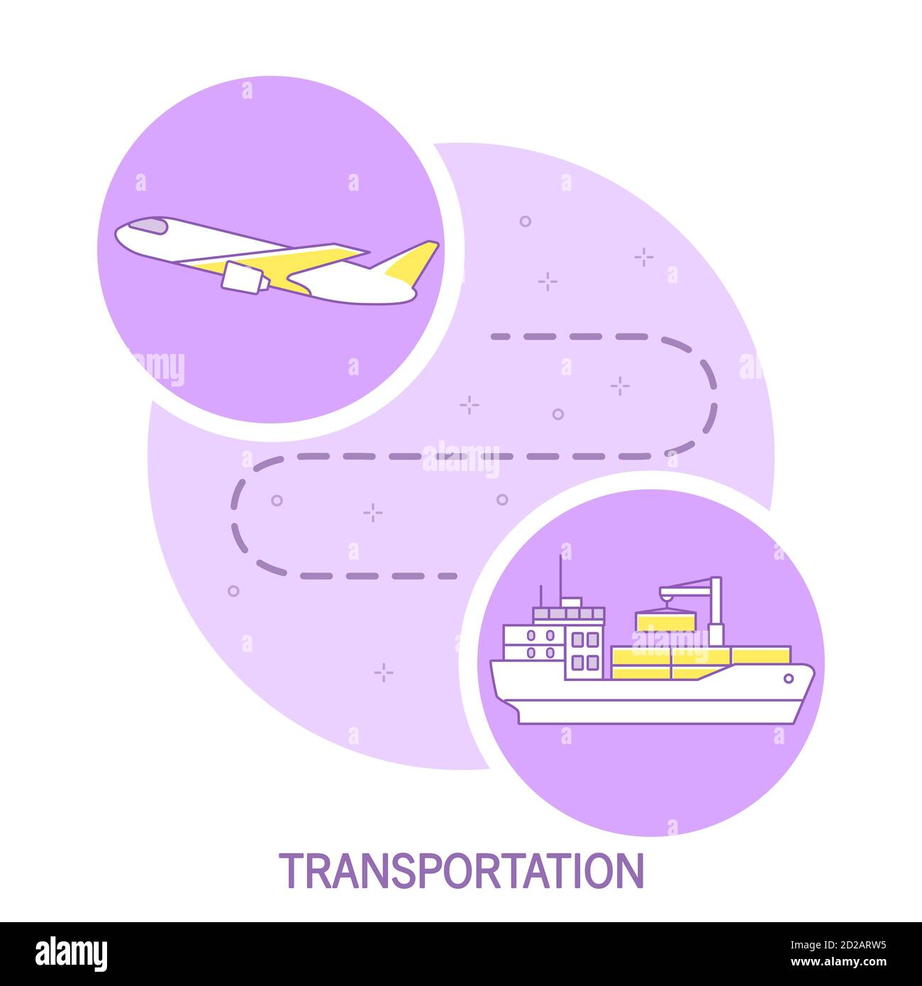 Trasporto merci Icon.Cargo dalla nave in aereo. Illustrazione Vettoriale Trasporto merci Icon.Cargo dalla nave in aereo. Illustrazione Vettoriale