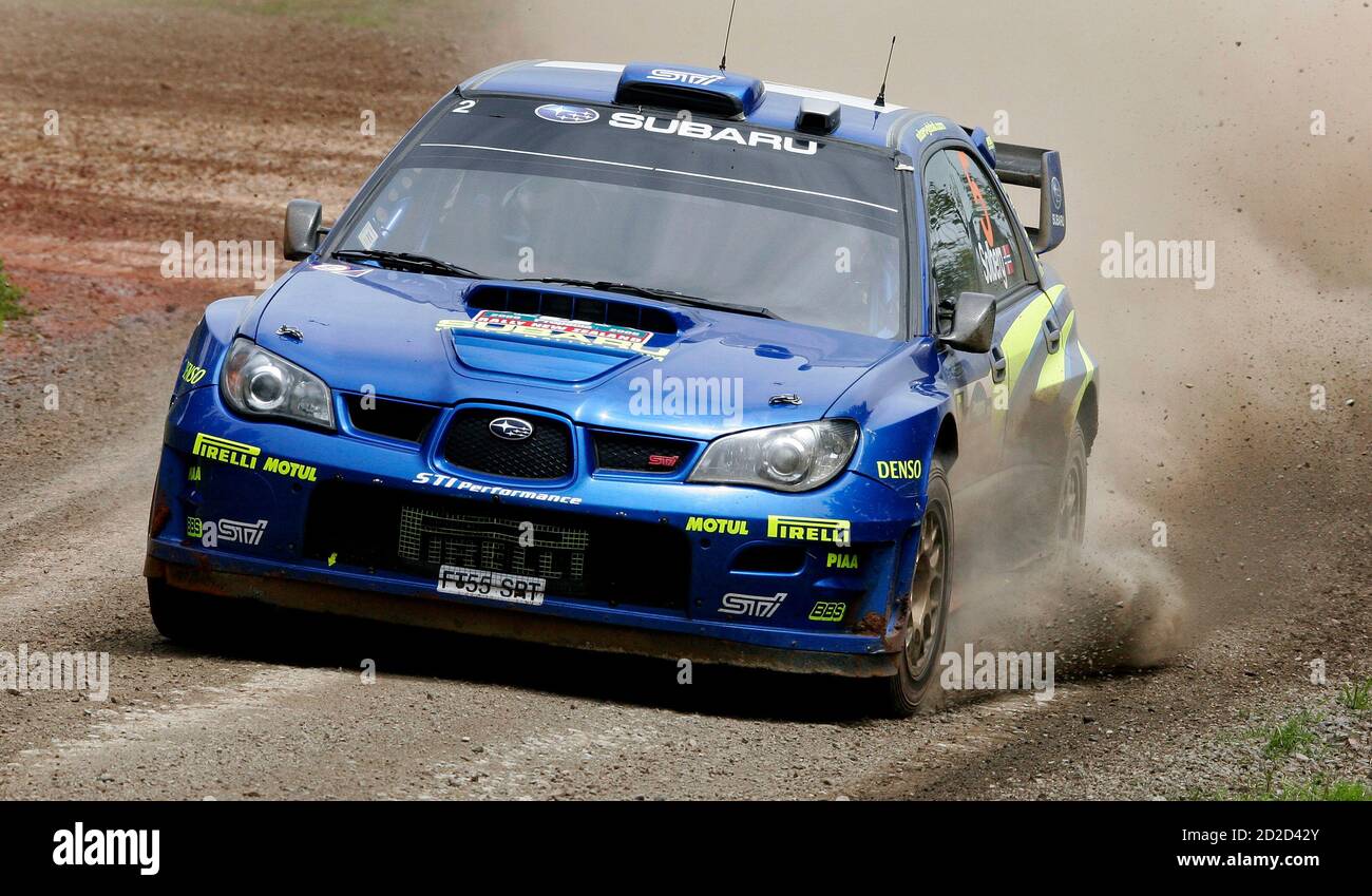 Petter Solberg Of Norway Drifts His Subaru Impreza Wrc Around A Corner On Special Stage 14 During The Third Leg Of The Rally Of New Zealand Near Raglan November 19 06 Reuters Nigel