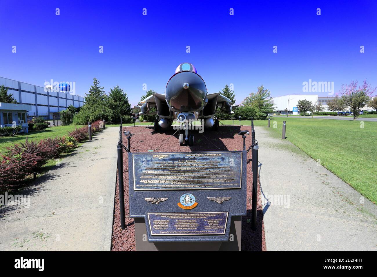 Grumman F-14D Tomcat jet in esposizione permanente Bethpage Long Isola di New York Foto Stock