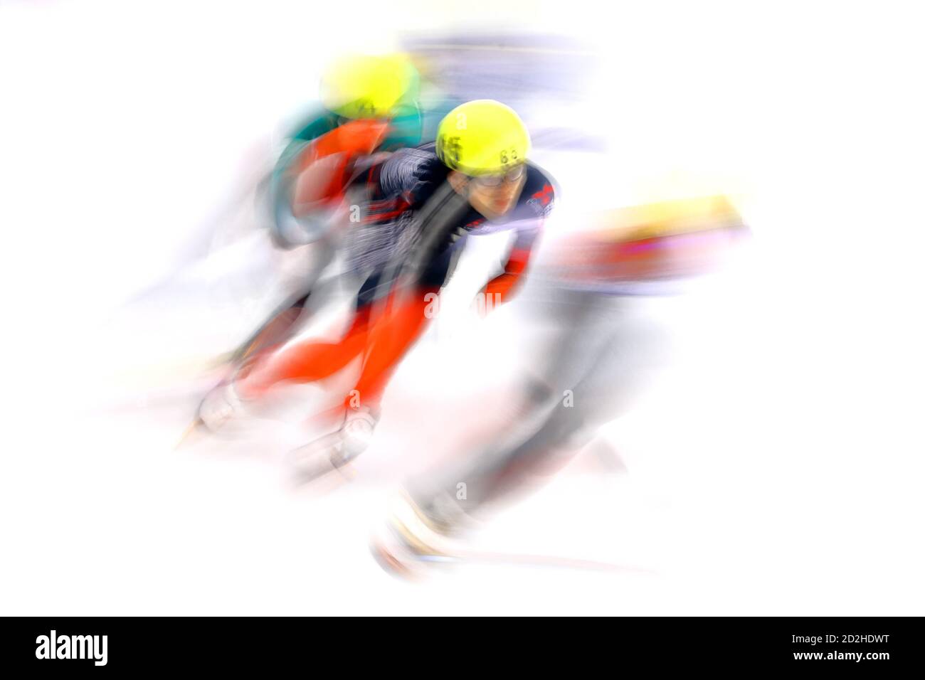 The Ambiance shot, 4 OTTOBRE 2020 - Pattinaggio su pista corta: Il 31° All Japan Single Distances Short Track Speed Skating Championships da uomo a 1000 m presso il centro di allenamento di pattinaggio su ghiaccio Teisan a Nagano, Giappone. (Foto di Naoki Nishimura/AFLO SPORT) Foto Stock