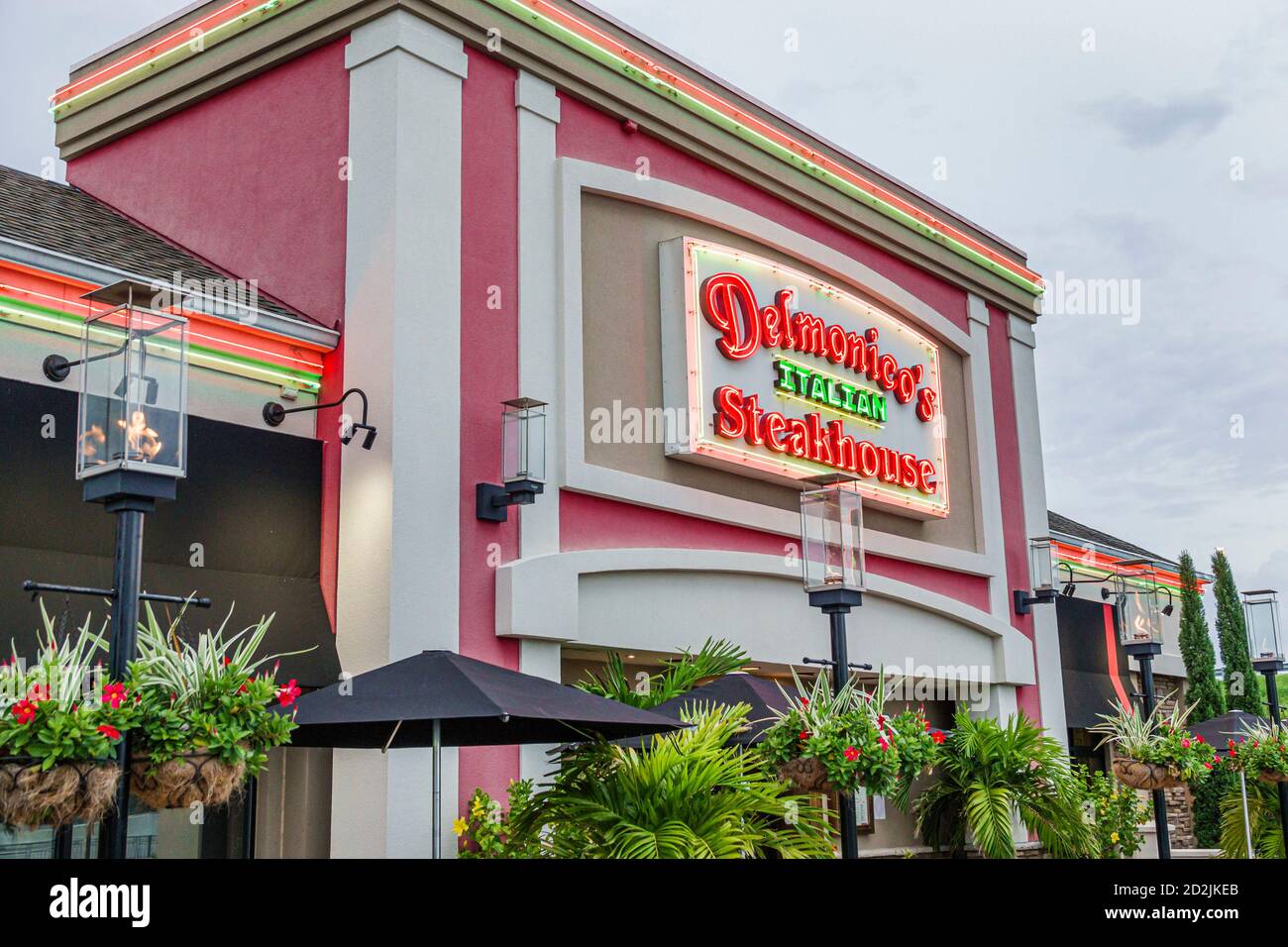 Orlando Florida, Delmonico's Italian Steakhouse, ristorante, ristoranti, ristoranti, ristoranti, ristoranti, ristoranti, caffè, bistrot, esterno, ingresso esterno Foto Stock